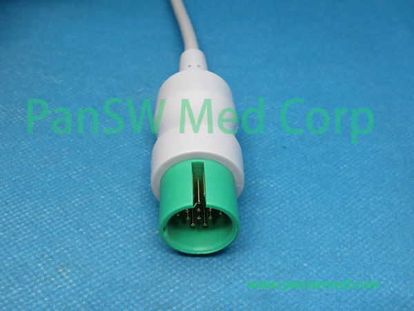 Compatible Spacelabs one piece 5-lead ECG cable with leadwire 700-0008-06