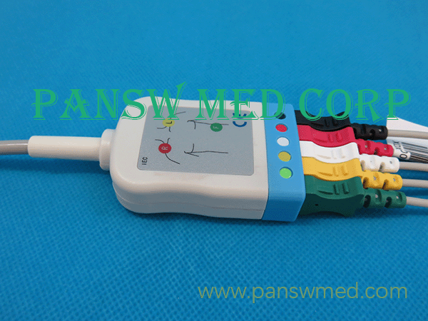 Compatible Spacelabs 5-lead ECG trunk cable 700-0008-06
