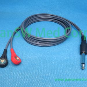 compatible tens cable red and black snap