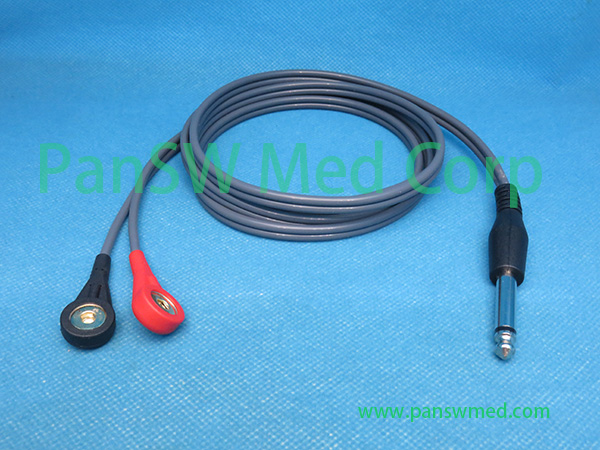 Compatible Tens Cable Red Black Snap 5mm - PanswMed