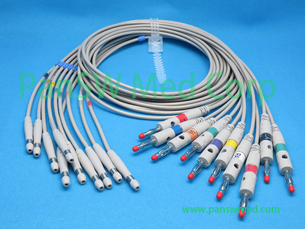Compatible Welch Allyn CP100 CP200 ECG Leads AHA Banana1 - PanswMed