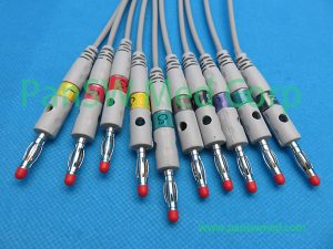 Compatible Welch Allyn CP 100 CP 200 ECG Leads IEC Banana 3 – PanswMed