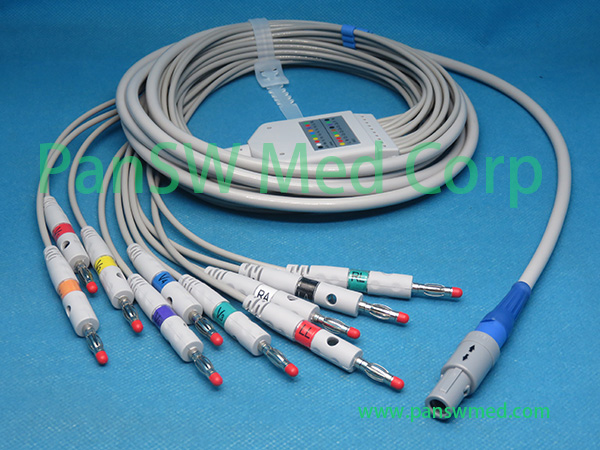 Compatible Welch Allyn Cardioperfect Pro ECG Cable AHA Banana – PanswMed
