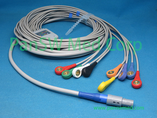 Compatible Welch Allyn Cardioperfect Pro ECG Cable AHA Snap – PanswMed