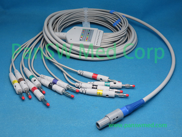 Compatible Welch Allyn Cardioperfect Pro ECG Cable IEC Banana - PanswMed
