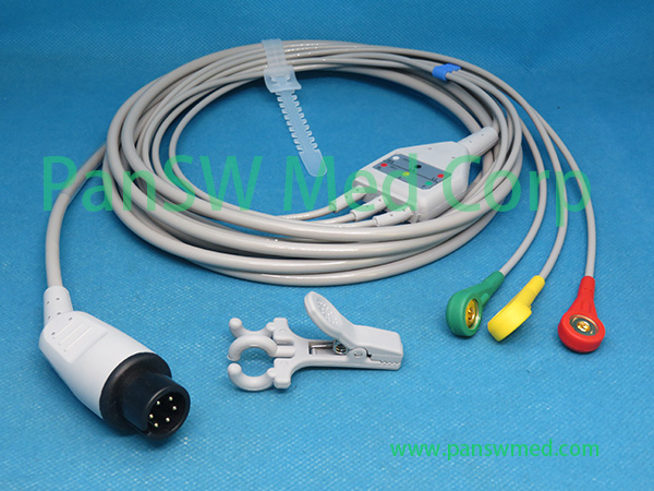 Compatible Zoll 8000-1005-01 ECG cable
