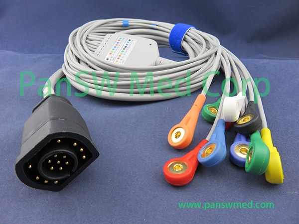Compatible ZOLL Medical ECG Cable 10-lead