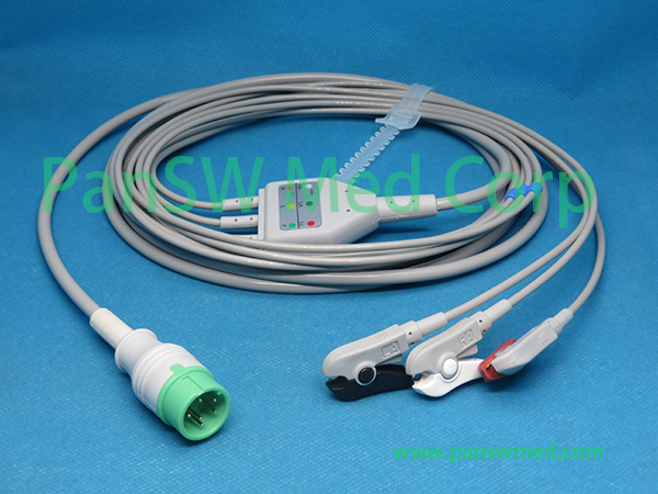 Compatible Zoncare ECG Cable 3leads AHA Clip – PanswMed