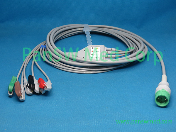 Compatible Zoncare ECG Cable 5LEADS AHA CLIP2 – Pan-SWMed
