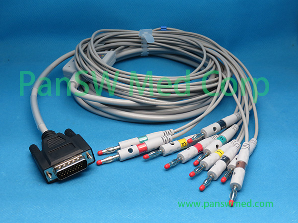 Compatible Zoncare iMAC120 ECG machine patient cable