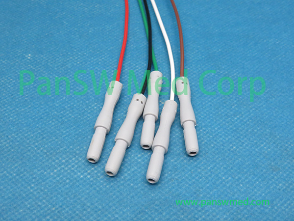 Holter Leads DIN 5-Lead AHA connector