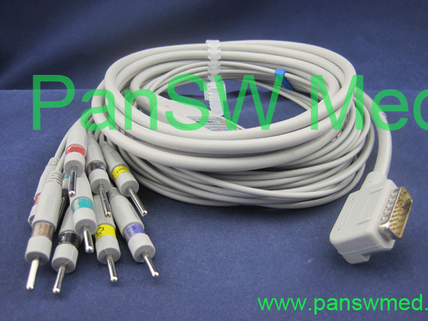 Kenz Ekg Cable Ten Leads DIN3 Type - PanswMed