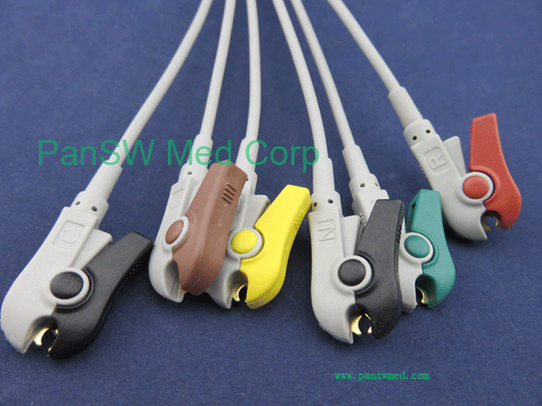 Nihon Kohden Integrated Cable 6 Leads JC 906P BR 906 Clips – PanswMed