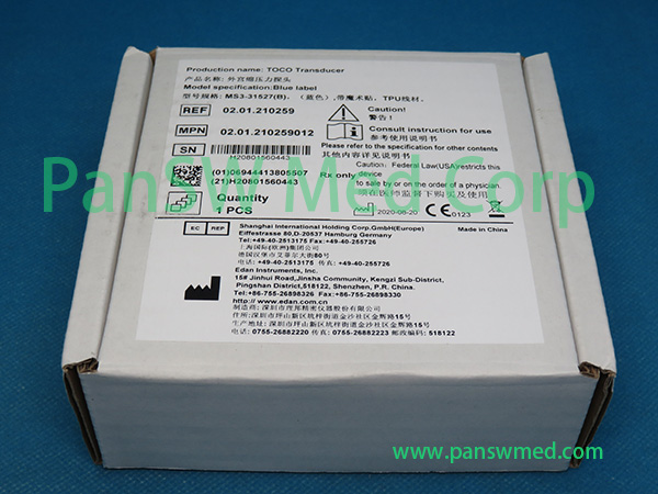 Original Edan F 3 F 6 Fetal Transducer Ms 3 31527B TOCO 5