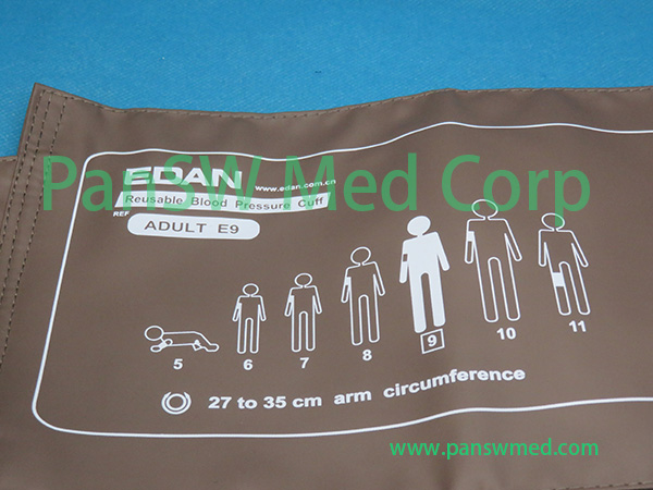 Original Edan E9 adult size NIBP cuff view 4 - PanswMed