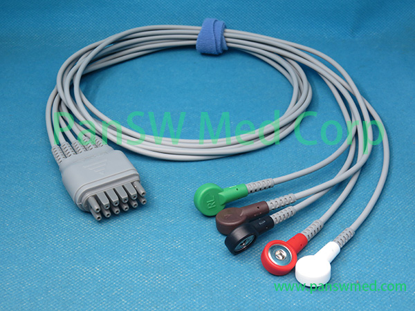 Original Edan iT20 Holter Cable 5-Lead AHA