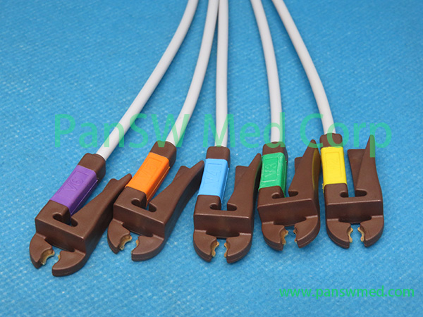 original GE responder ECG leads, chest leads