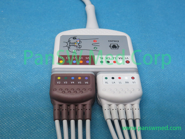 Original Mindray EV 6203 0010 30 42721 ECG Trunk Cable With Leads – PanswMed