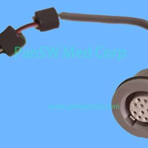 Philips HeartStart XL M4735A Defibrillator 12-Pin ECG Input Socket and Cable Harness