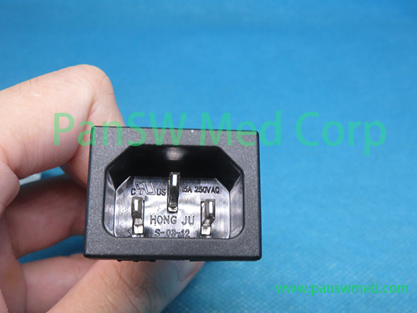 Power cable 009-006354-00 for AC input receptacle view 3 - PanswMed