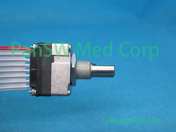 Refurbished Philips M4735A HeartStart XL defibrillator encoder view 3 - PanswMed