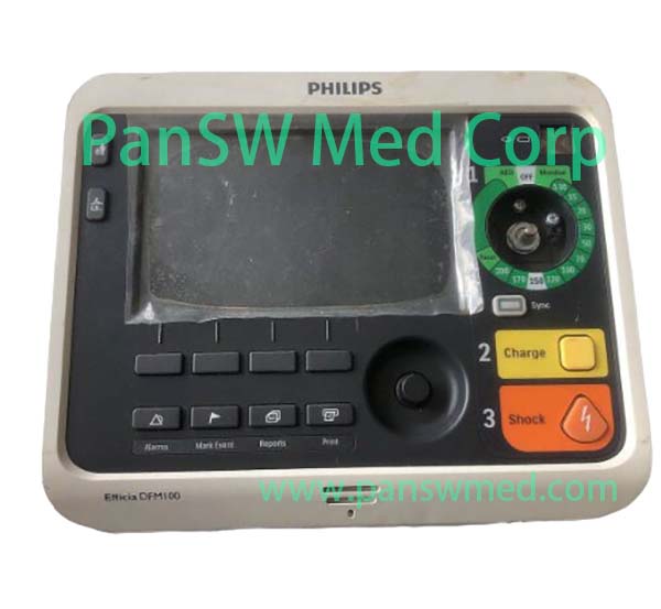 Pre-Owned Display and Front Control Panel Assembly for Philips Efficia DFM100 Defibrillator Monitor