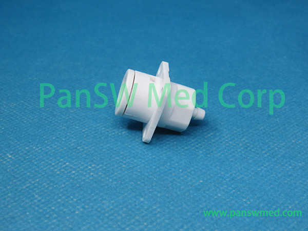 Refurbished Biolight Q series NIBP hose port angle view