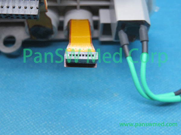 Refurbished Philips M3535A M3536A interface panel connector area view