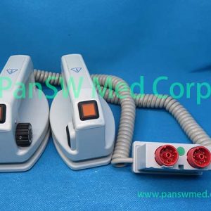 Refurbished Schiller DEFIGARD 5000 external defibrillator paddle front view