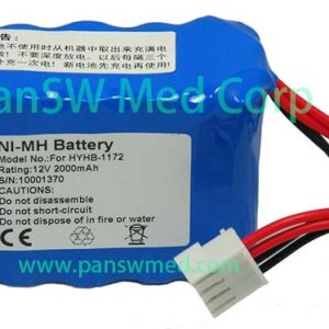 Replacement Battery for Eton HYHB-1172 / ECG-1A ECG Machine