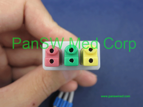 Compatible Siemens three Lead ECG leadwire set