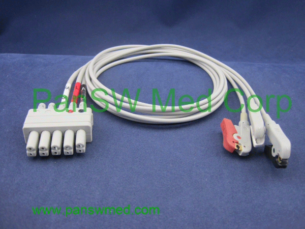 Compatible Siemens three Lead ECG leadwire set