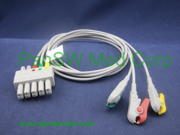 Siemens Dräger 3-lead ECG IEC clip - PanSW Medical