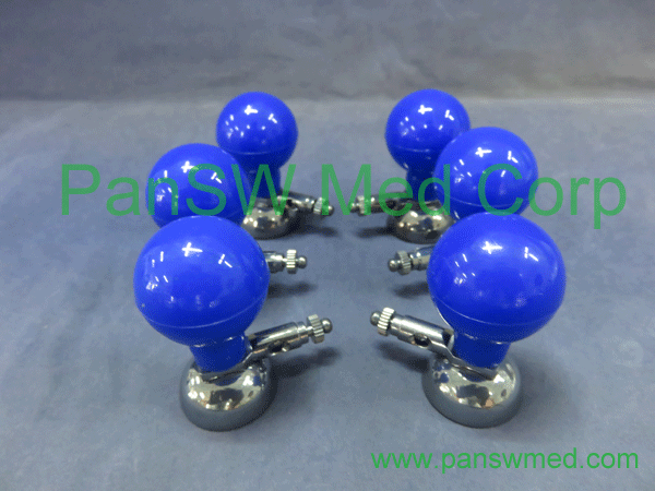 Reusable suction ball ECG electrode for ECG machine