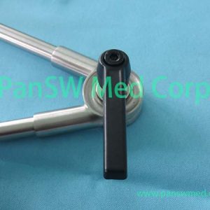 Ventilator Breathing Circuit Support Arm with Mounting Clamp and Tubing Holder