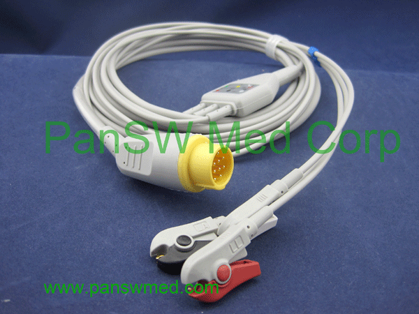 compatible Welch Allyn PIC 50 3-lead ECG cable