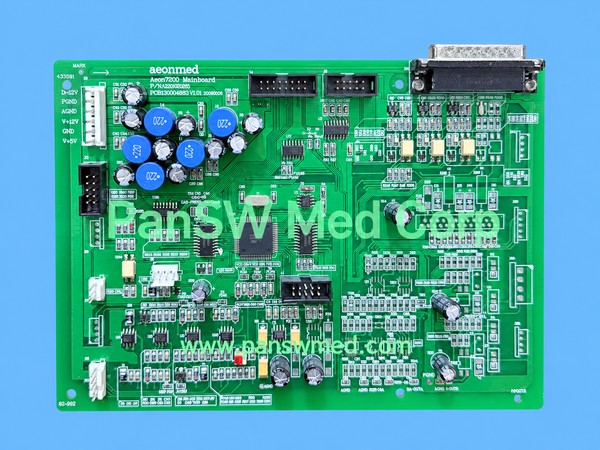 Aeonmed Aeon7200 mainboard marked PCB130004833 V1.0, with multiple connectors and electronic components
