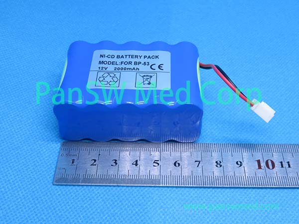 BP-53 Replacement Battery Pack, 12V 2000mAh Ni-Cd, for TOP Pumps