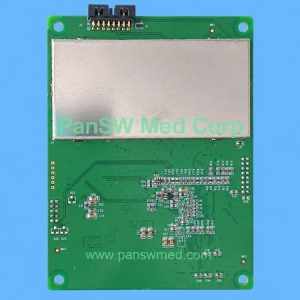 COMEN ECG module board with metal shield, PCB marking 050-000604-01 and E-051-000842-01 V3.0 label.