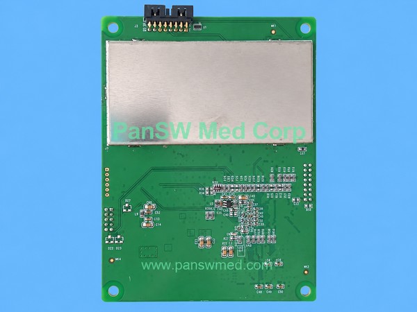 COMEN ECG module board with metal shield, PCB marking 050-000604-01 and E-051-000842-01 V3.0 label.