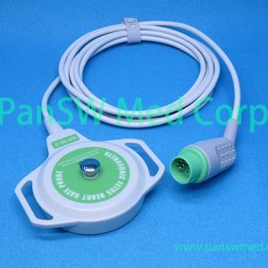 Compatible Huntleigh ACC-OBS-008 Ultrasound Transducer - green connector