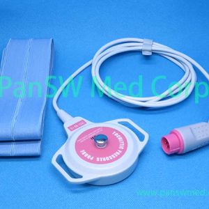 Compatible Huntleigh ACC-OBS-009 Uterine Contraction Transducer - red/pink connector