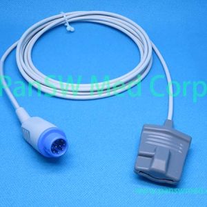 Compatible ZOLL SpO2 Sensor - Blue 10-Pin Connector