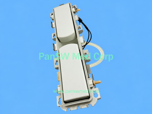 Gambro AK 96/98 BiCart Holder assembly with housing, metal mounting features, tubing and wiring