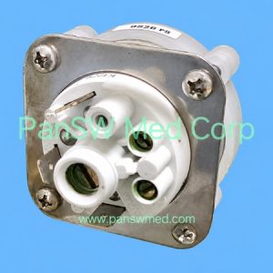 Gambro AK 96/98 component supplied as Pressostote Complete SAGS, showing electrical terminals and metal mounting plate
