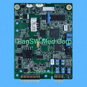 Mindray iPM8 parameter board with pin headers, white connectors and electronic components