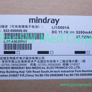 Mindray-Labeled LI13I001A Rechargeable Li-ion Battery, 11.1V 5200mAh