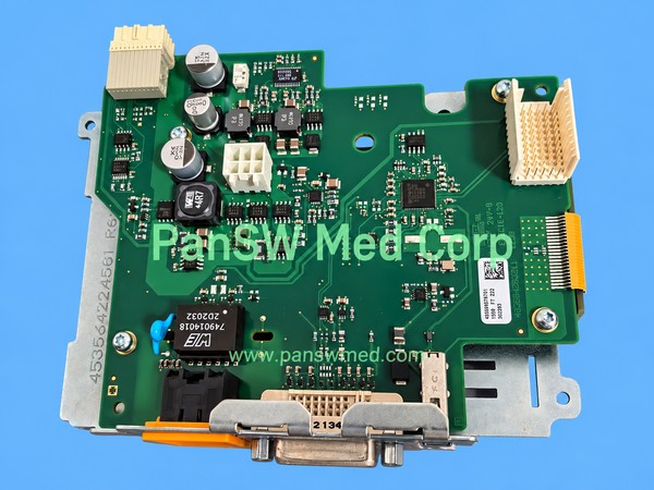 MX400 MX450 MX500 MX550 graphics board mounted on a metal bracket with connectors and ribbon connection