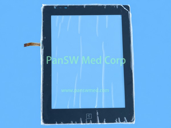 Dark-bordered touch panel with transparent center and flexible tail, offered for a COMEN ECG machine