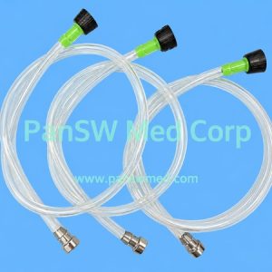 Olympus MH-856 endoscope cleaning tubes with green-and-black connectors and metal fittings